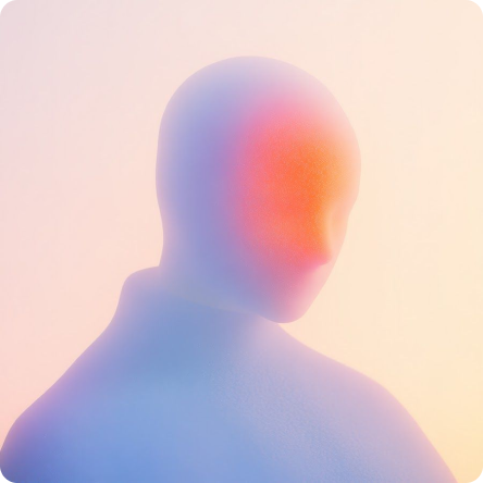 A soft, abstract portrait — no camera-ready pose required